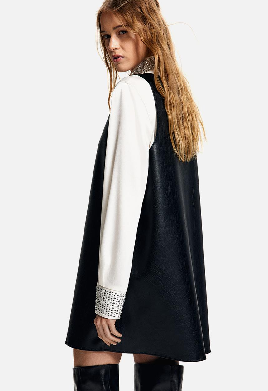 H&M - Coated dress - black