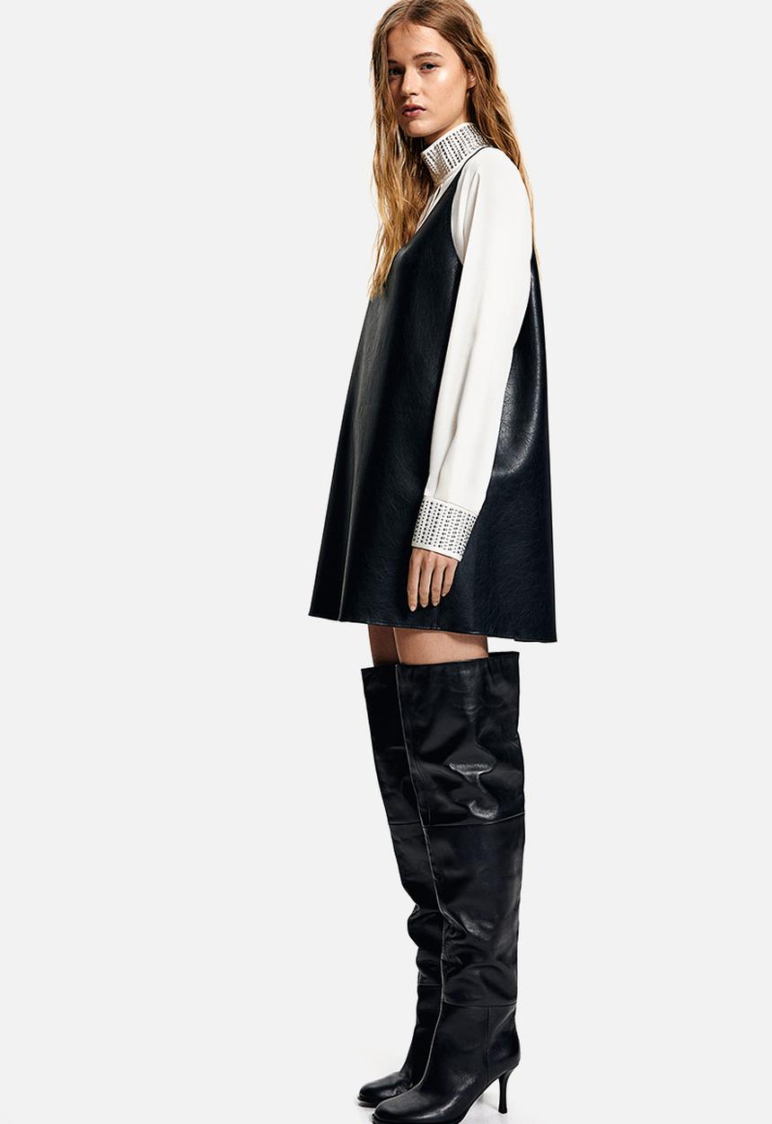 H&M - Coated dress - black