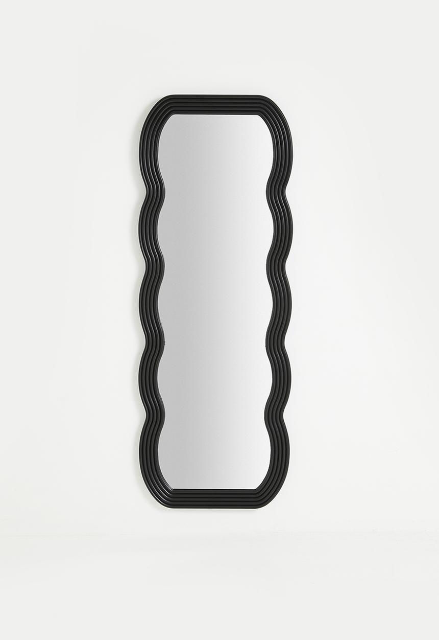 Sixth Floor - Swirl Full length Mirror - Black