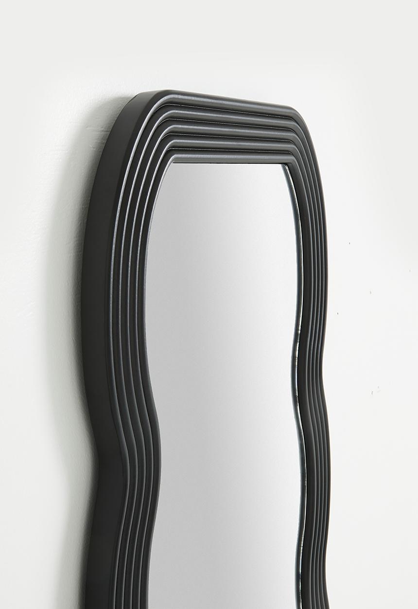 Sixth Floor - Swirl Full length Mirror - Black
