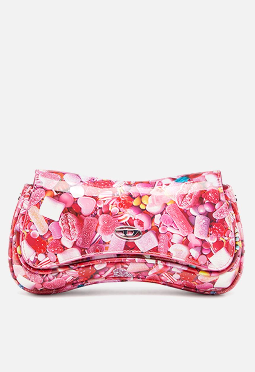 Diesel  - Play clutch bag - pink & white