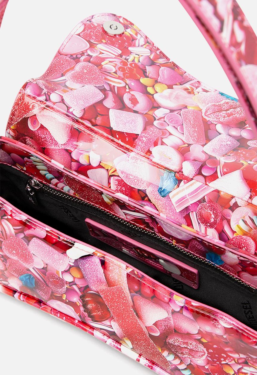 Diesel  - Play clutch bag - pink & white