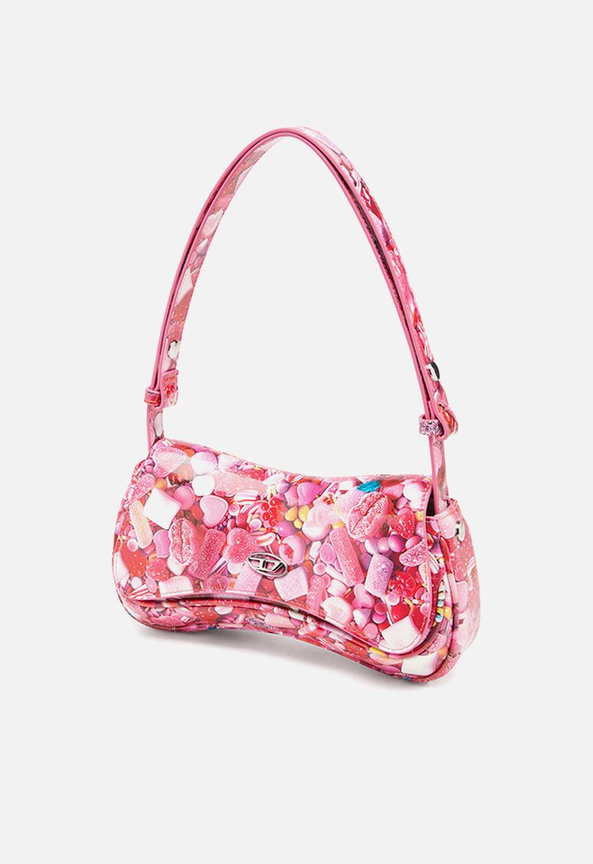 Diesel  - Play clutch bag - pink & white