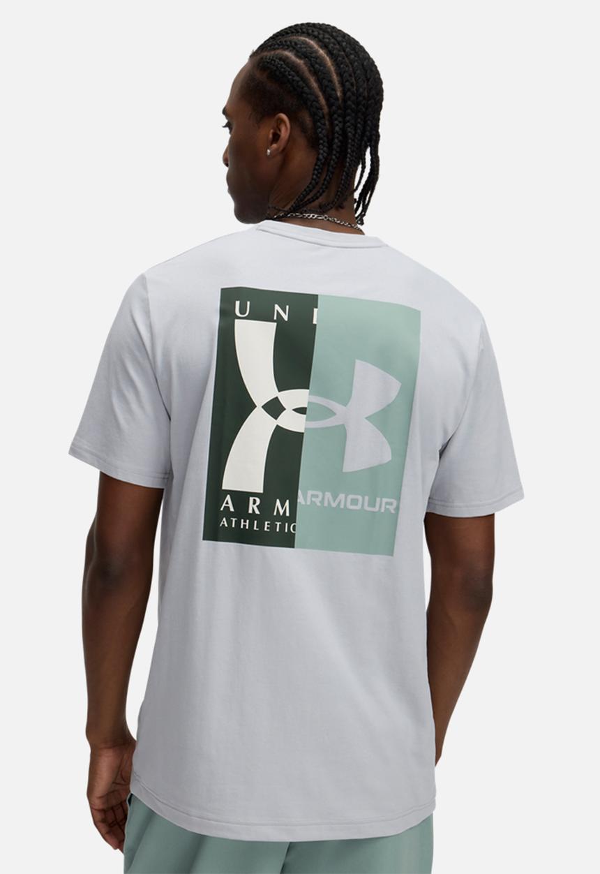 Under Armour - UA 60/40S Evol Logo Ss - Mod Gray / Silica Green / Summit White