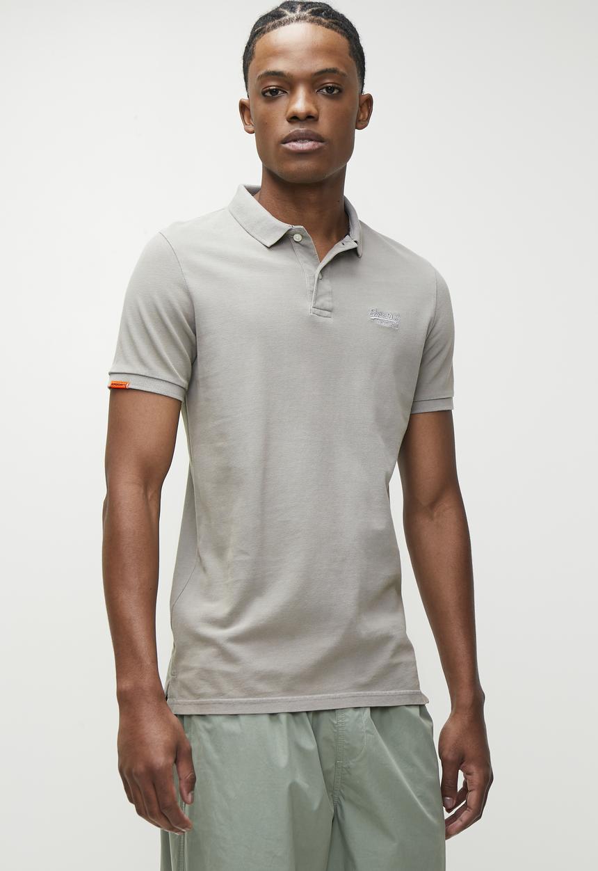 Superdry. - Vint destroy polo - Destroy Dove Grey