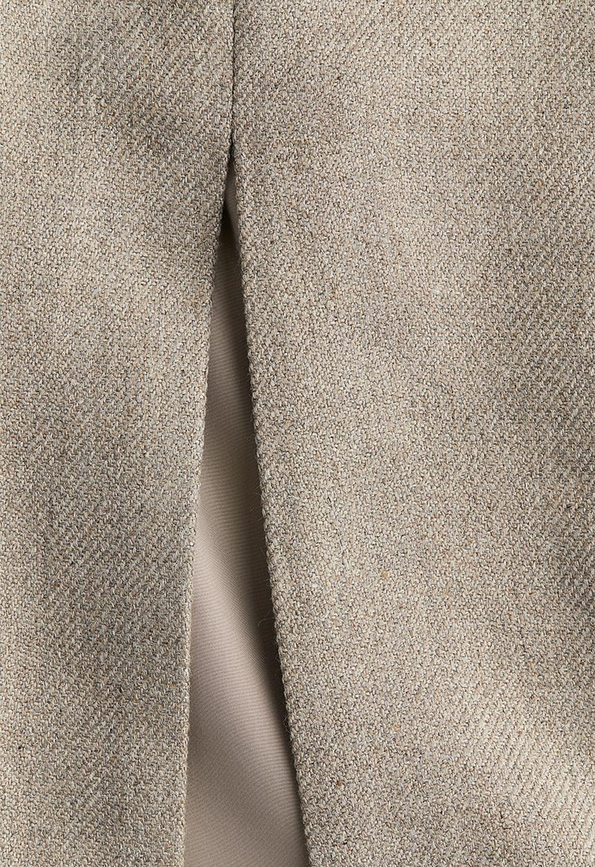 H&M - Slit-front skirt - beige