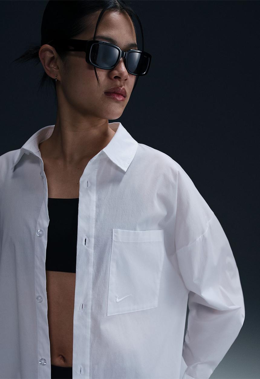 Nike - Nike poplin shirt - White/White