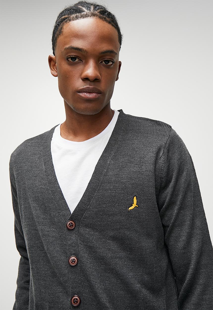 Brave Soul - Knitwear - Dark Charcoal Marl