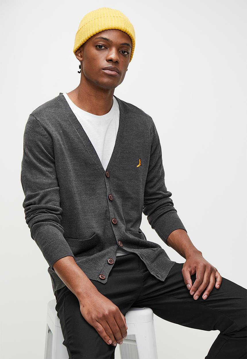 Brave Soul - Knitwear - Dark Charcoal Marl
