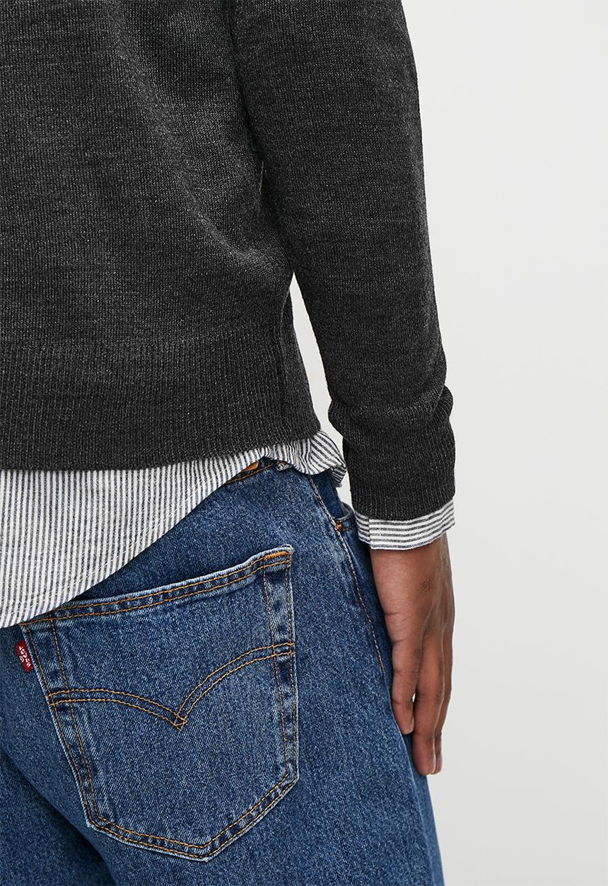 Brave Soul - Knitwear - Dark Charcoal Marl