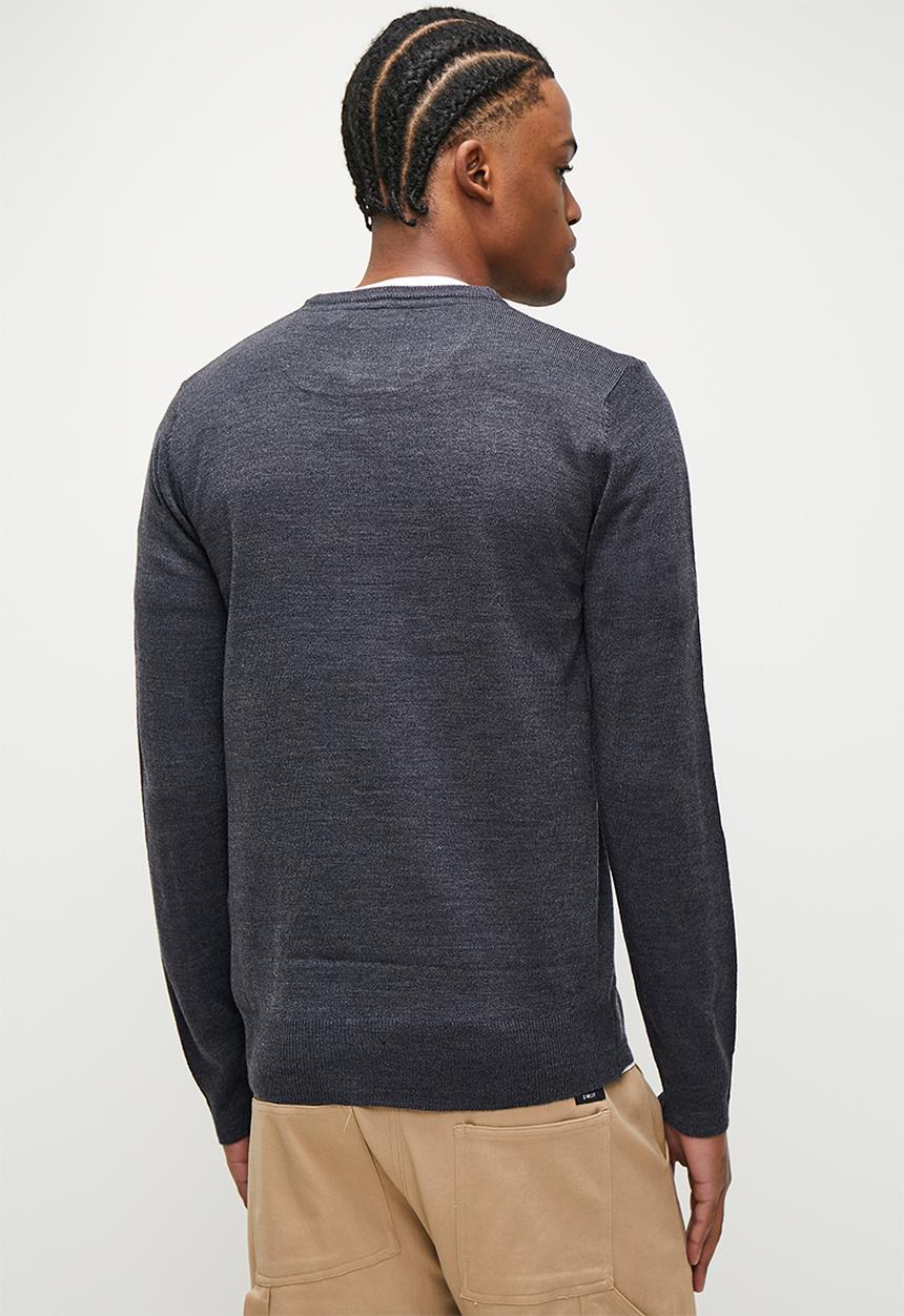 Brave Soul - Knitwear - Dark Navy Marl
