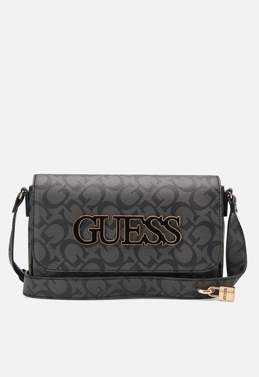 GUESS - Reinee crossbody flap - coal