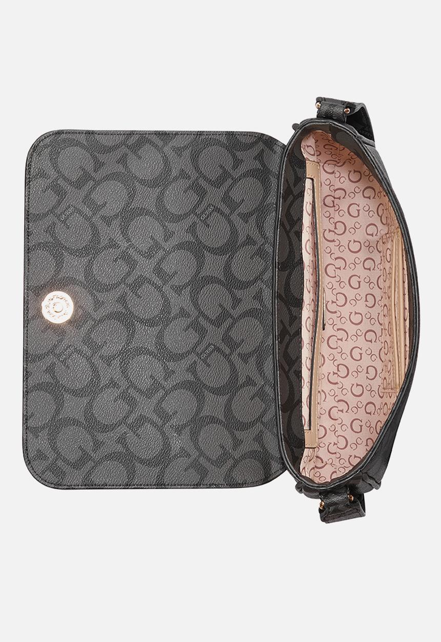 GUESS - Reinee crossbody flap - coal
