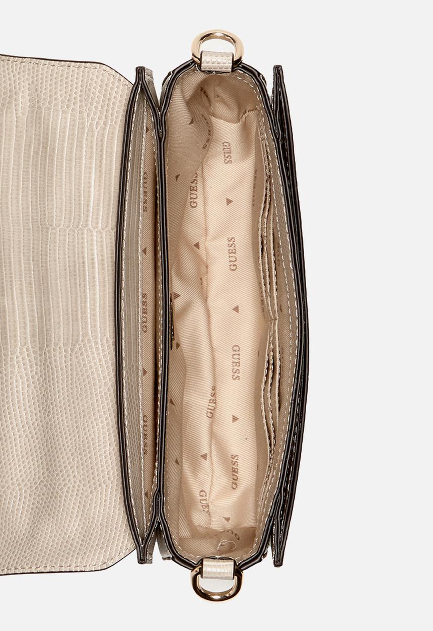 GUESS - Orlina top handle flap - taupe