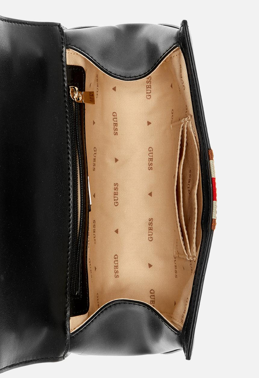 GUESS - Nelka crossbody flap-black