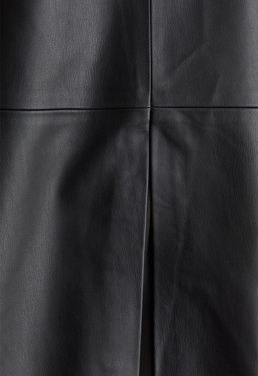 H&M - Coated pencil skirt - black