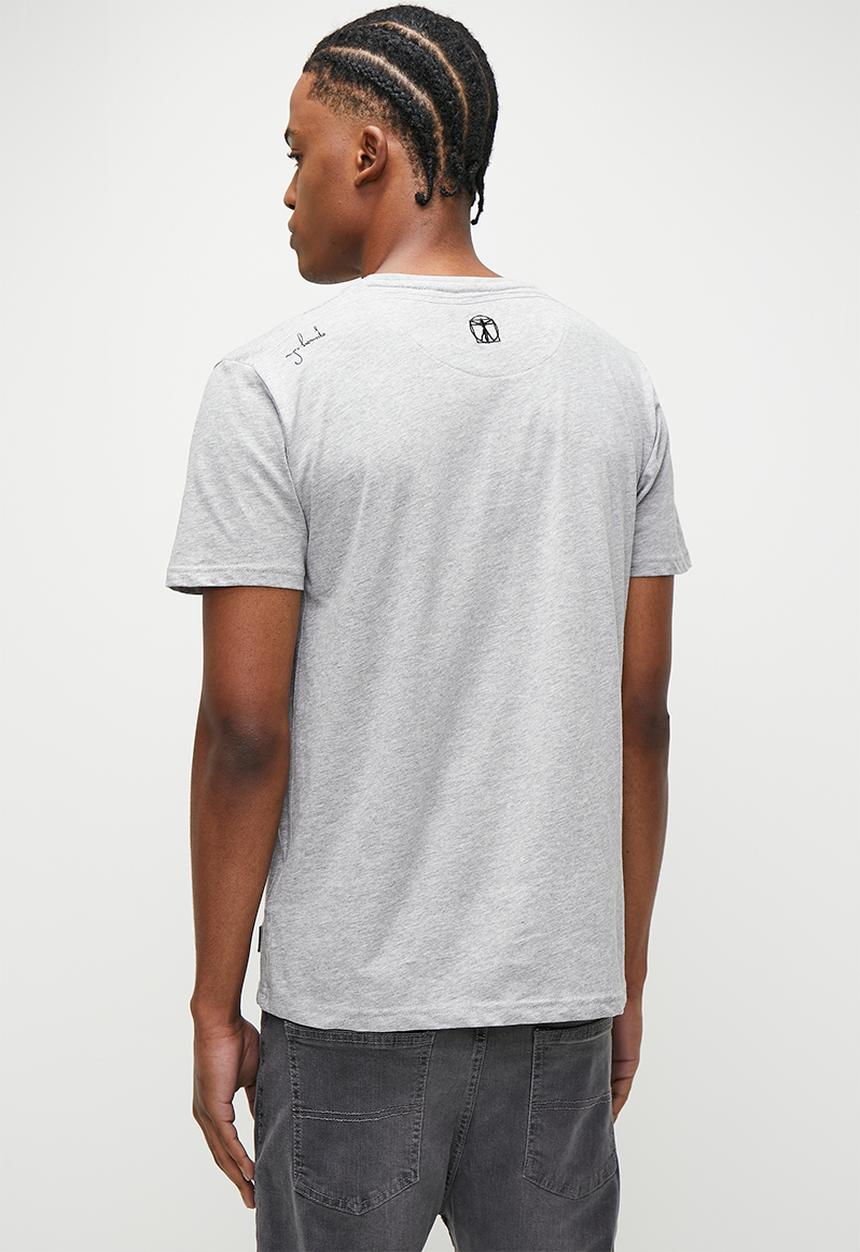 Brave Soul - T-Shirts - Light Grey Marl