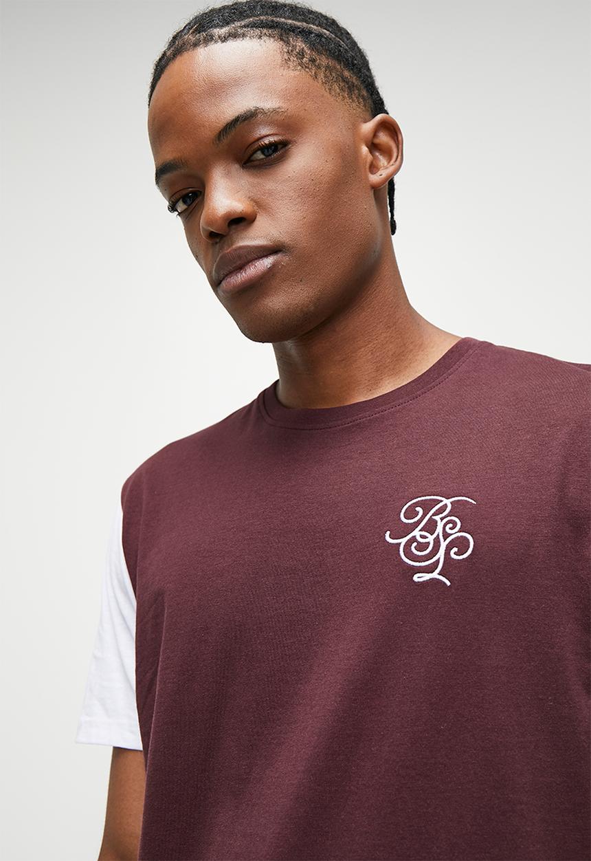 Brave Soul - T-Shirts - Burgundy