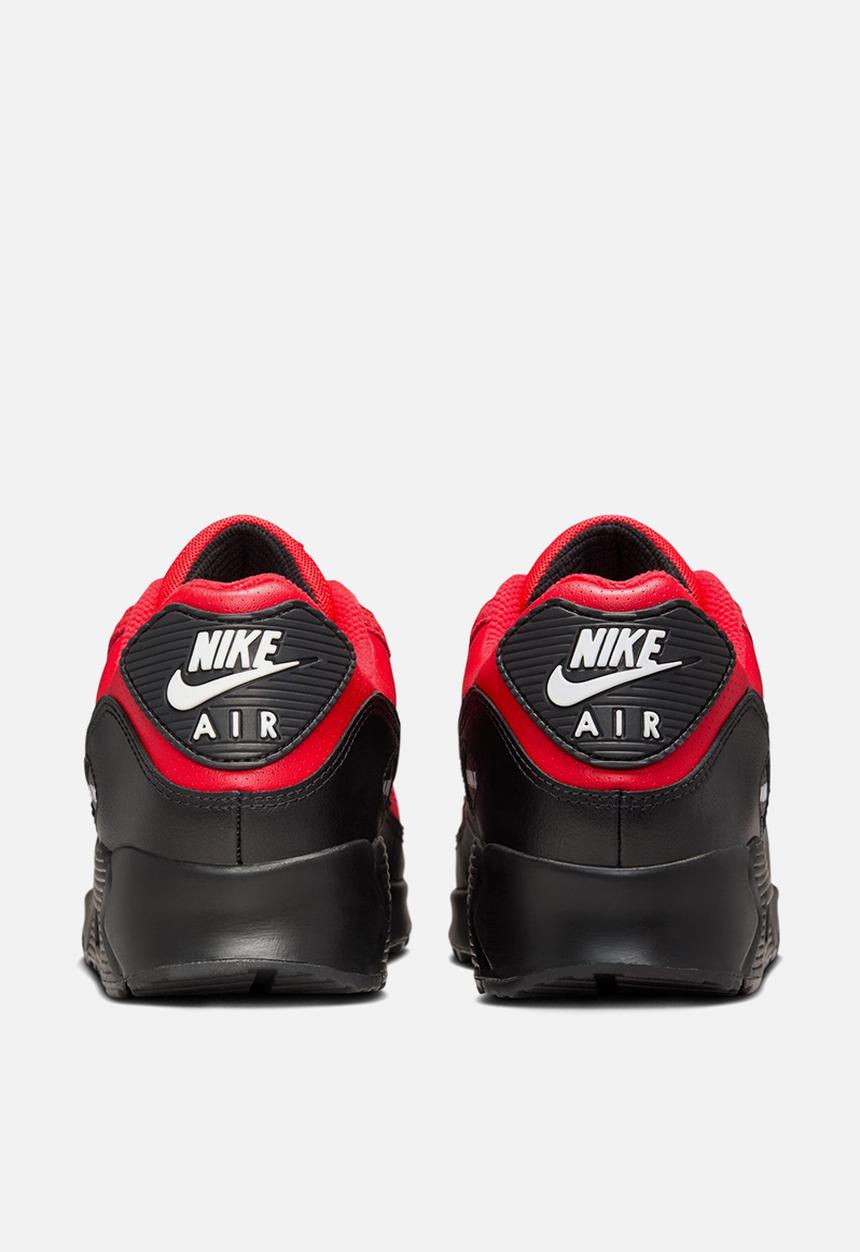 black and red nike air max 90