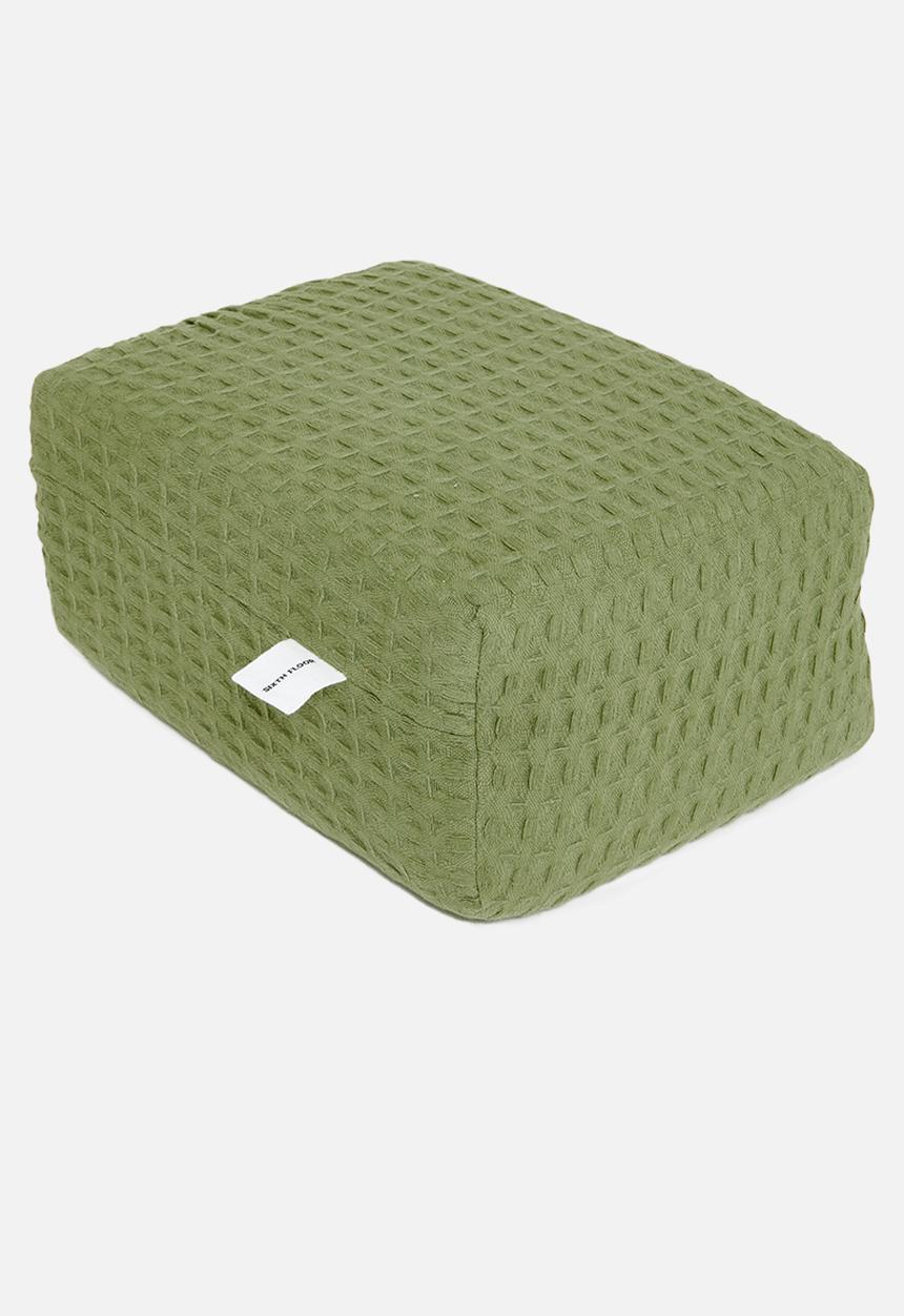 Sixth Floor - Cotton Waffle Duvet Cover Set - Sage