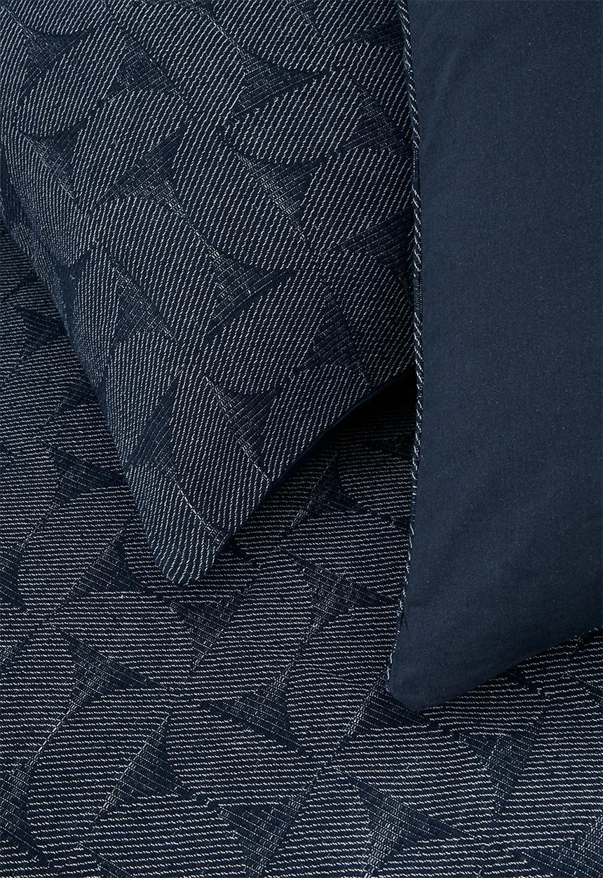 Sixth Floor - Woven Jacquard Duvet Set - Navy