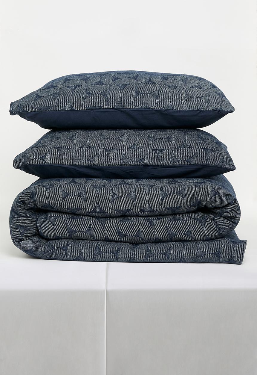 Sixth Floor - Woven Jacquard Duvet Set - Navy
