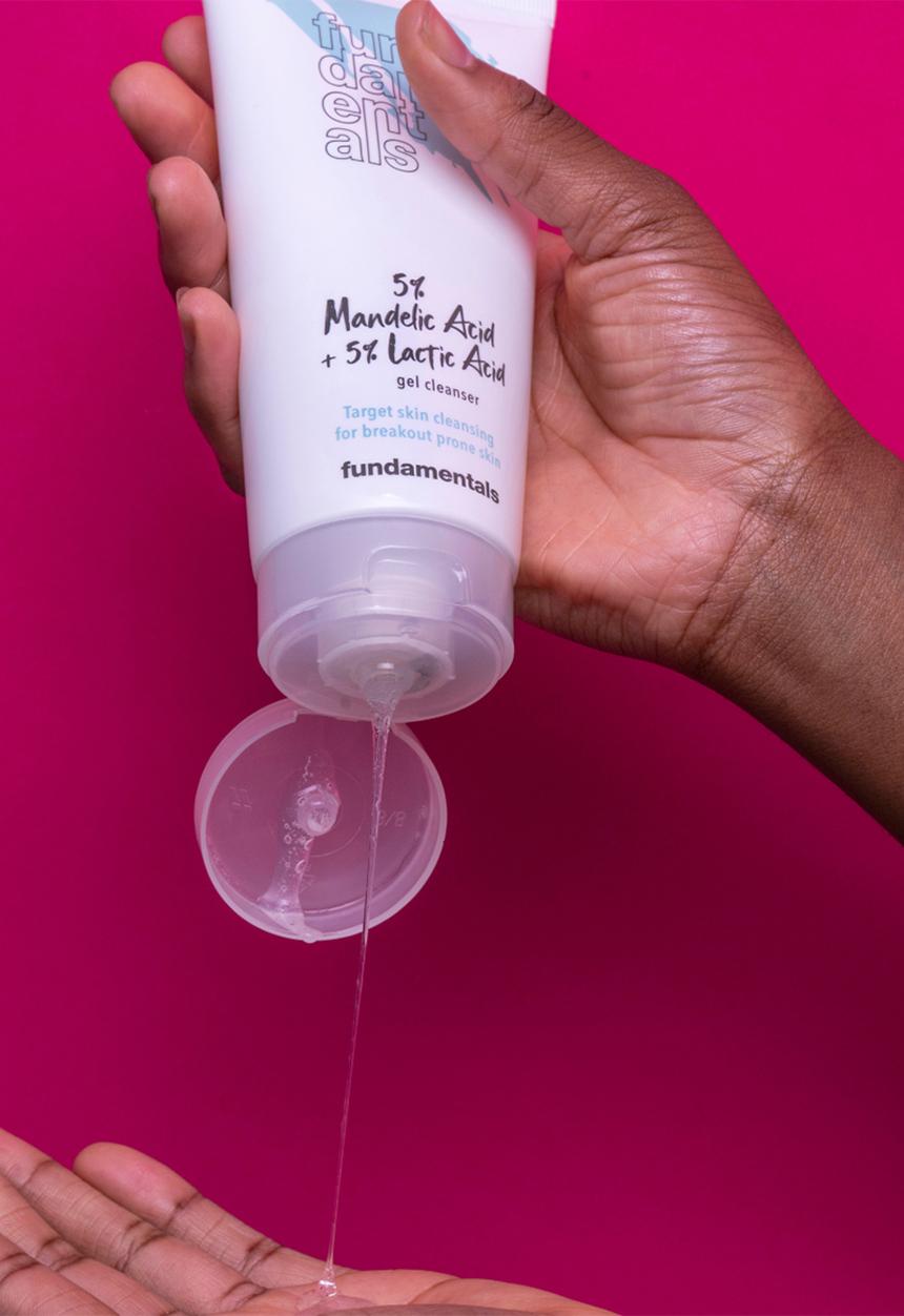 Fundamentals Skincare - 5% Mandelic Acid + 5% Lactic Acid, Gel Cleanser