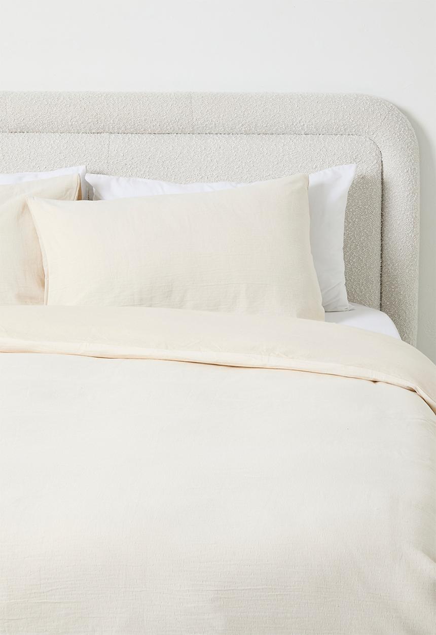 Sixth Floor - Cotton Matelasse Duvet Set - White