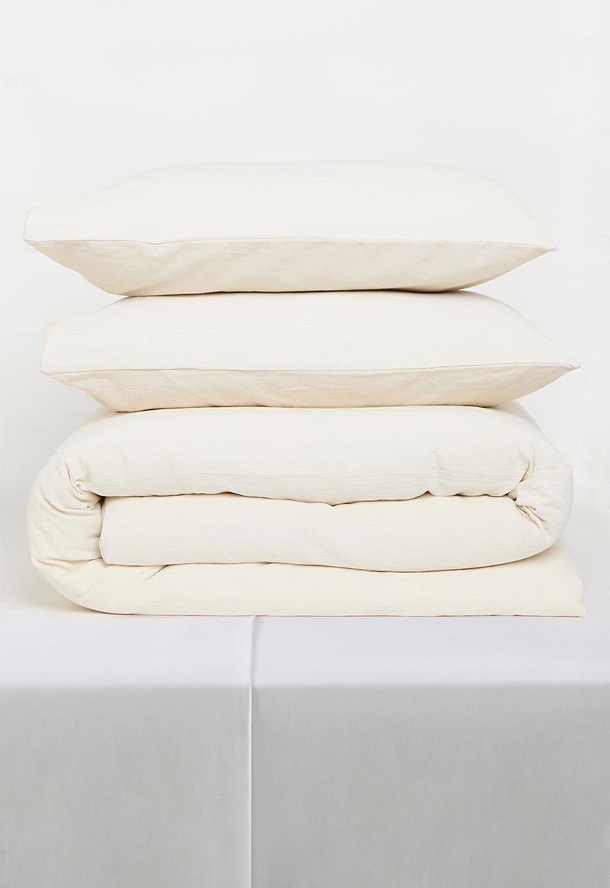 Sixth Floor - Cotton Matelasse Duvet Set - White