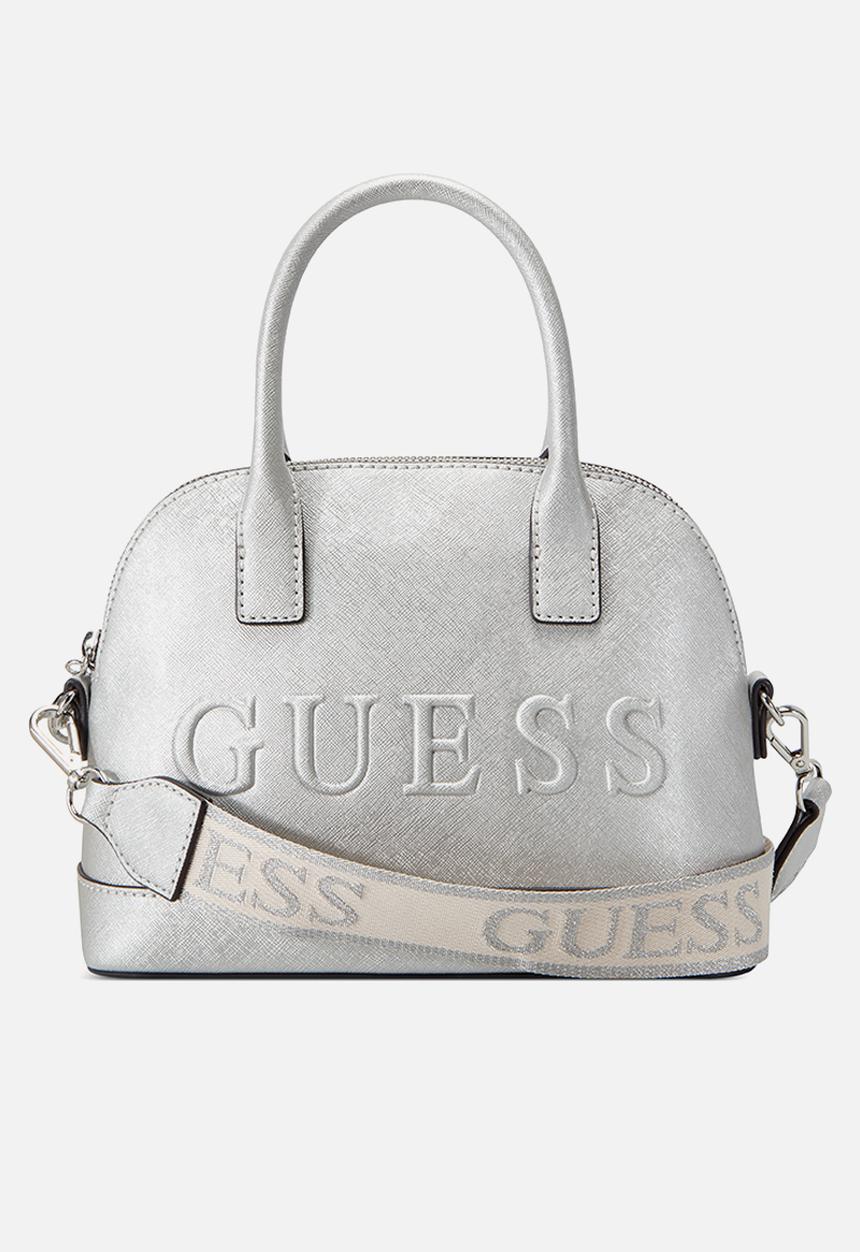 GUESS - Berkton dome satchel - silver