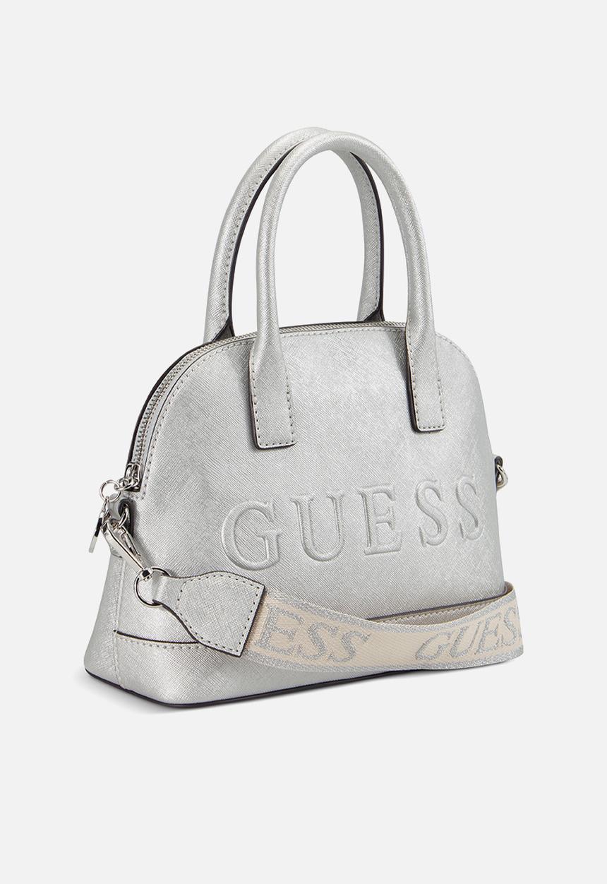 GUESS - Berkton dome satchel - silver