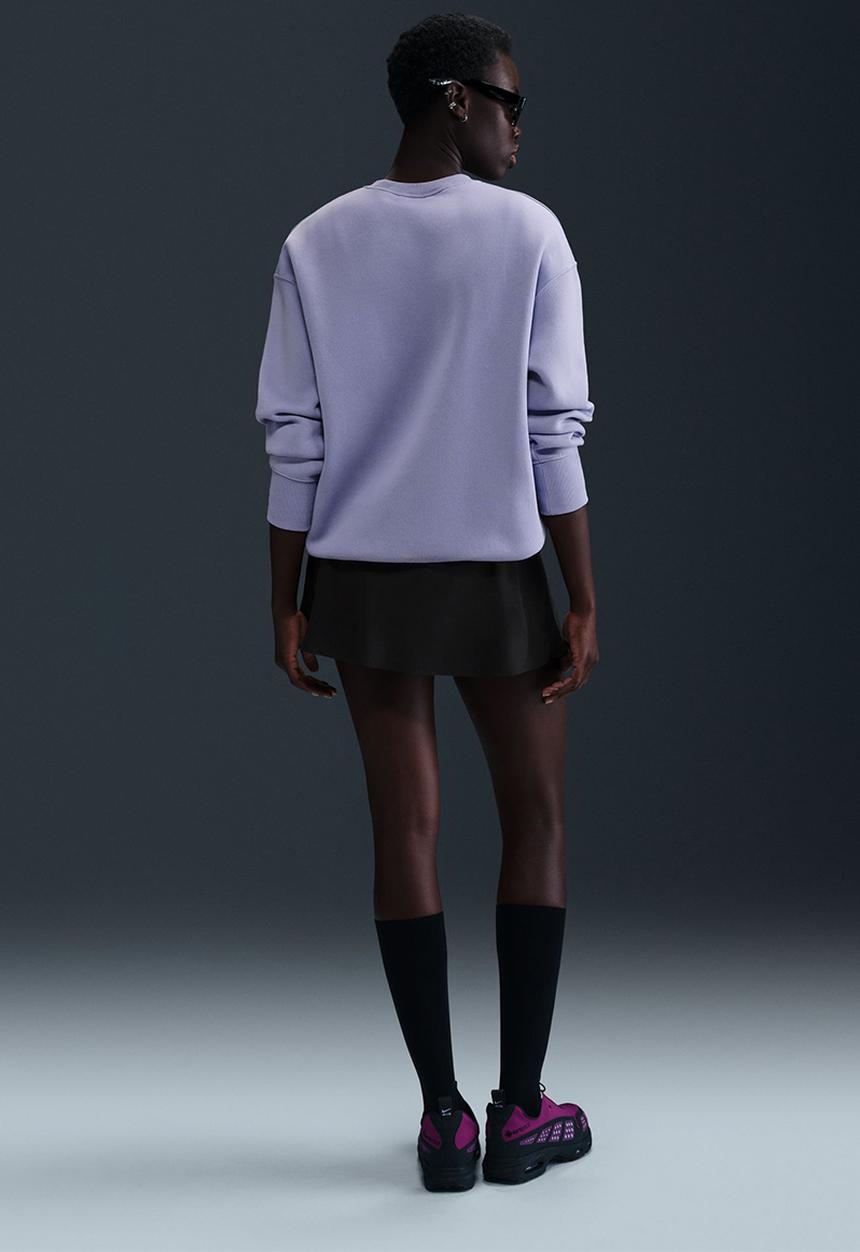 Nike - Nike Phoenix long crew - Lilac Ice/Sail