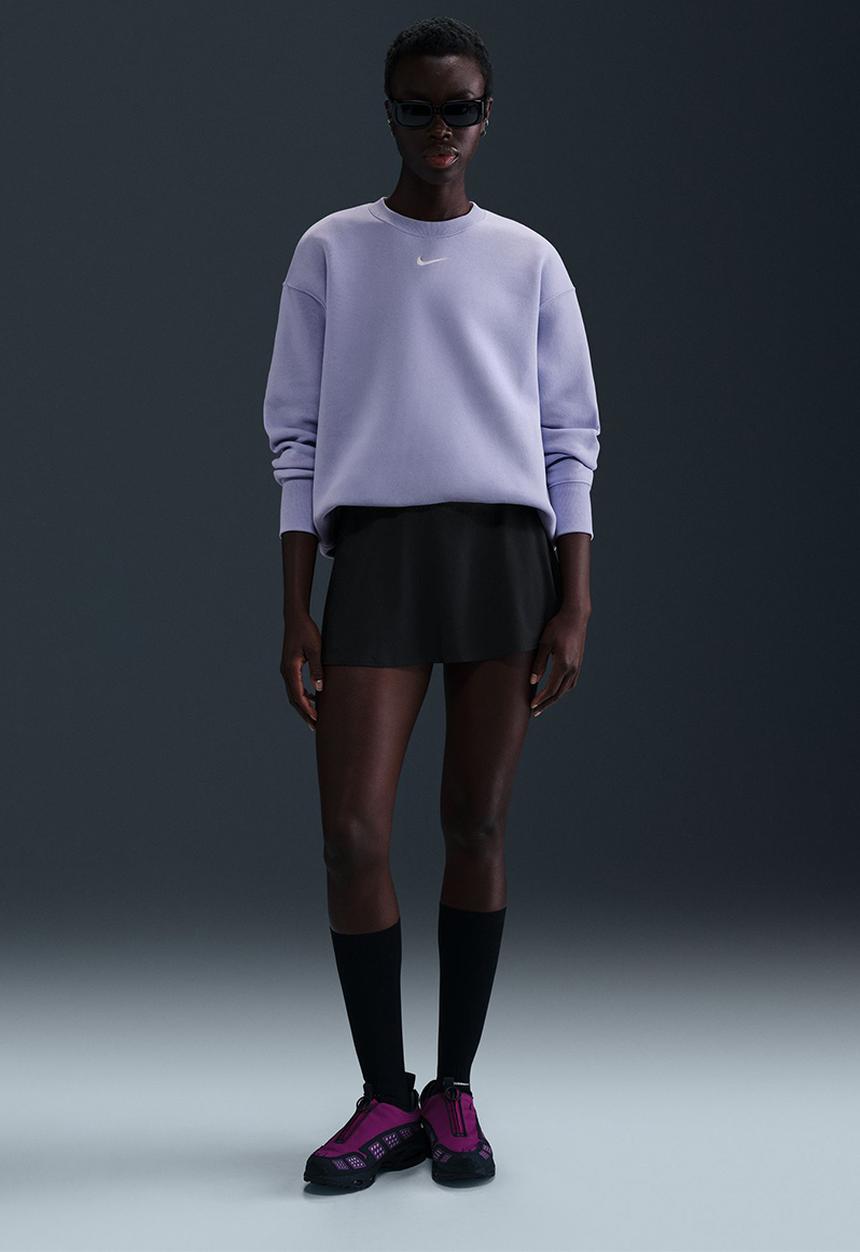 Nike - Nike Phoenix long crew - Lilac Ice/Sail