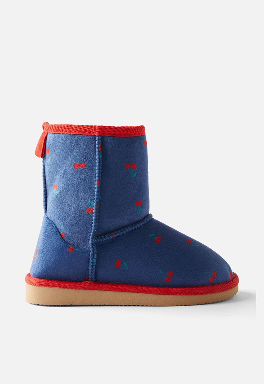 Cotton On - Kids home boot - squid ink/cherries
