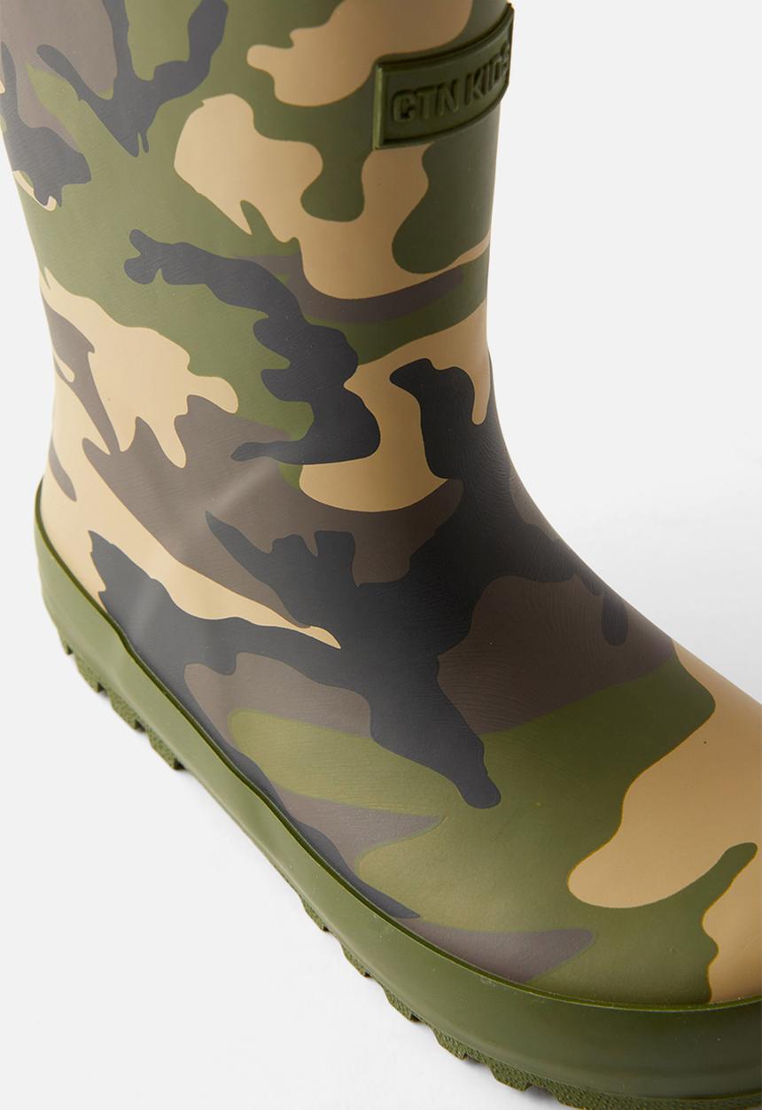 Cotton On - Kids rainboot - camo print