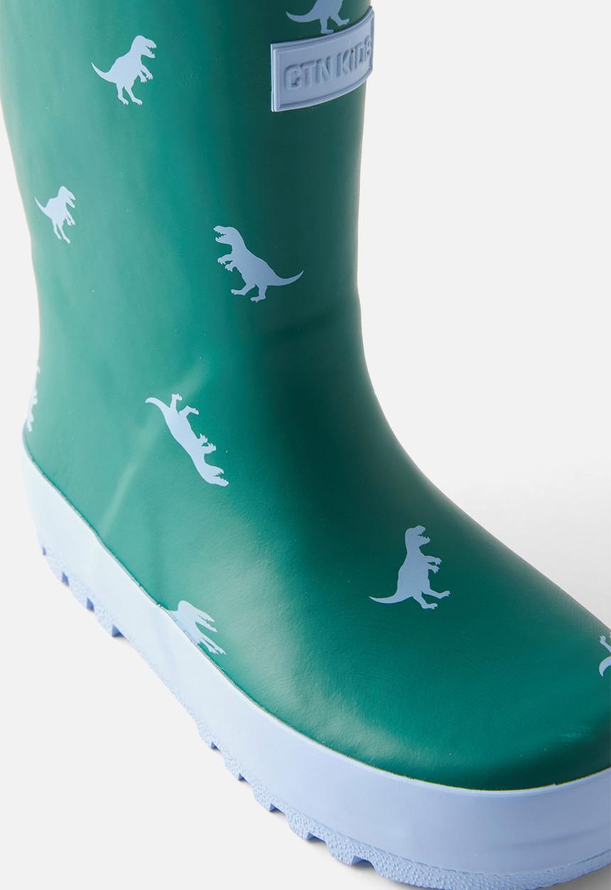 Cotton On - Kids rainboot - dino/dawn blue
