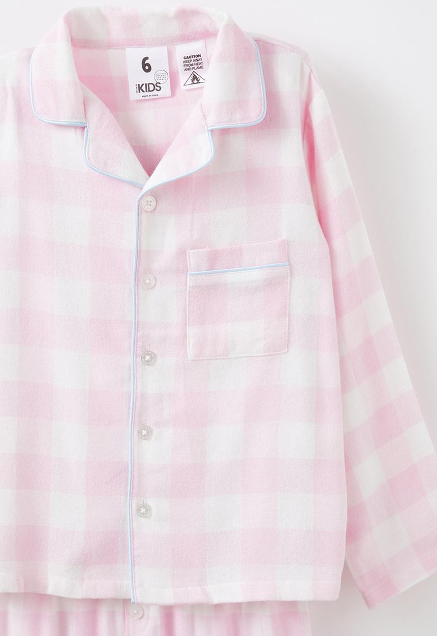 Cotton On - Billie long sleeve pyjama set - fairy pink/ gingham