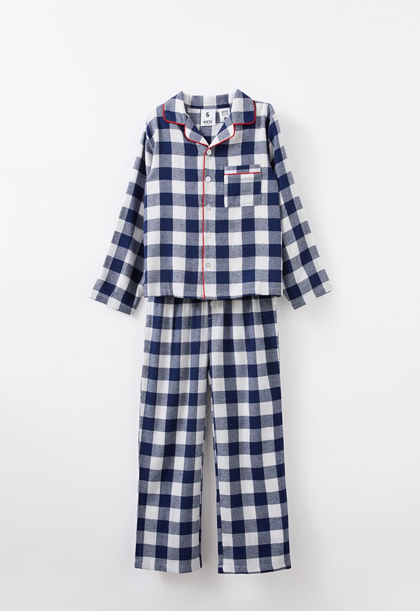 Cotton On - Bobby long sleeve pyjama set - in the navy/ gingham
