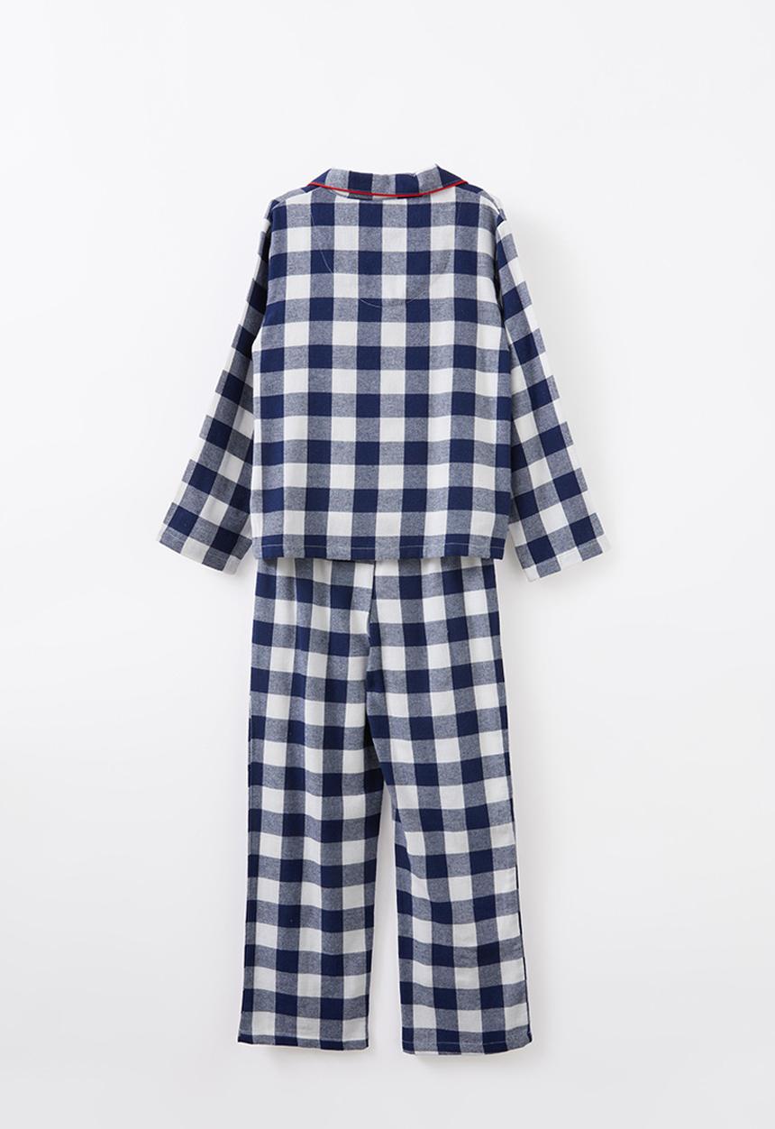 Cotton On - Bobby long sleeve pyjama set - in the navy/ gingham