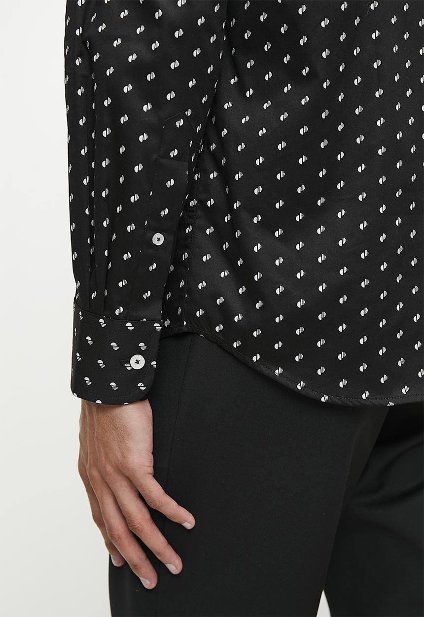 Pierre Cardin - Moon Smart Detailed Shirt - Black