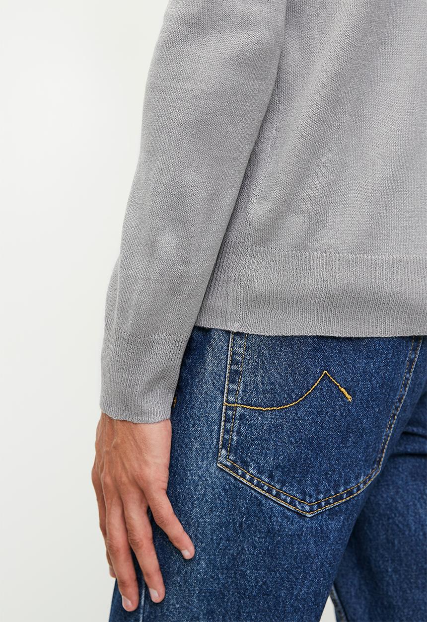 Brave Soul - Knitwear - Silver Grey Marl