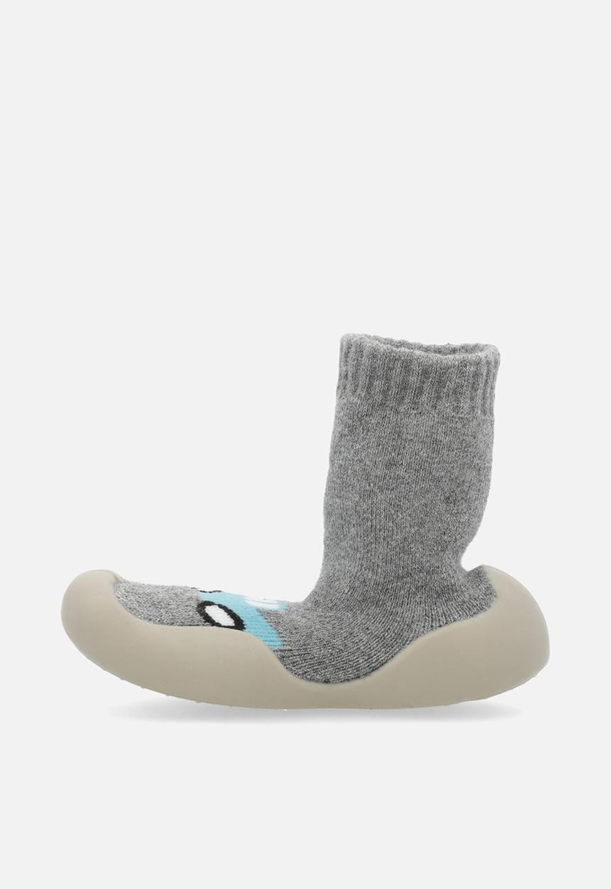 Pop Candy - Sock boot - grey/blue car