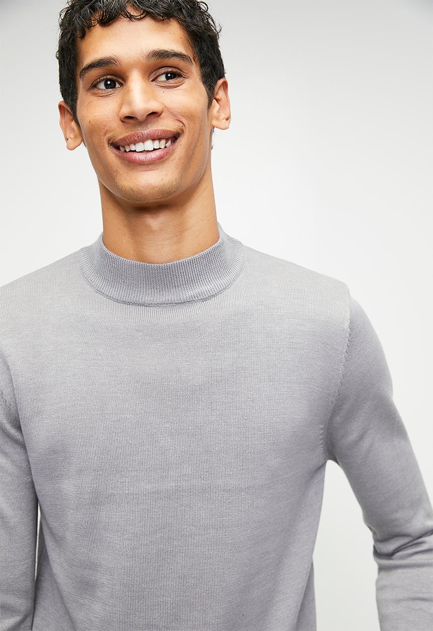 Brave Soul - Knitwear - Silver Grey Marl