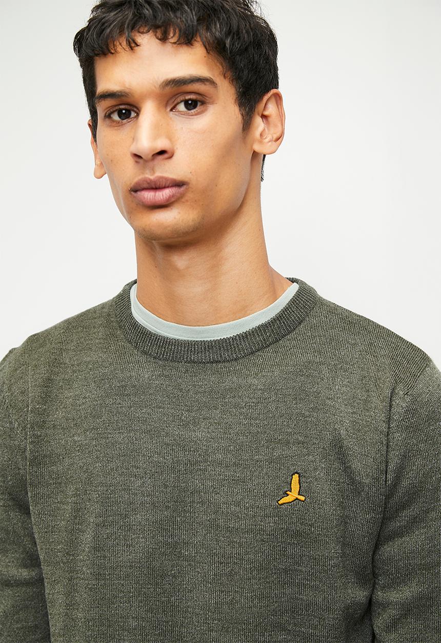 Brave Soul - Knitwear - Khaki Marl