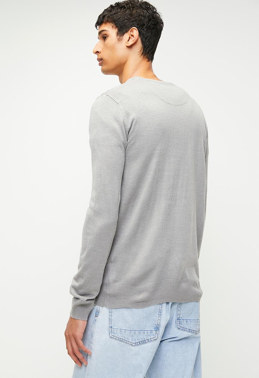 Brave Soul - Knitwear - Mid Grey Marl