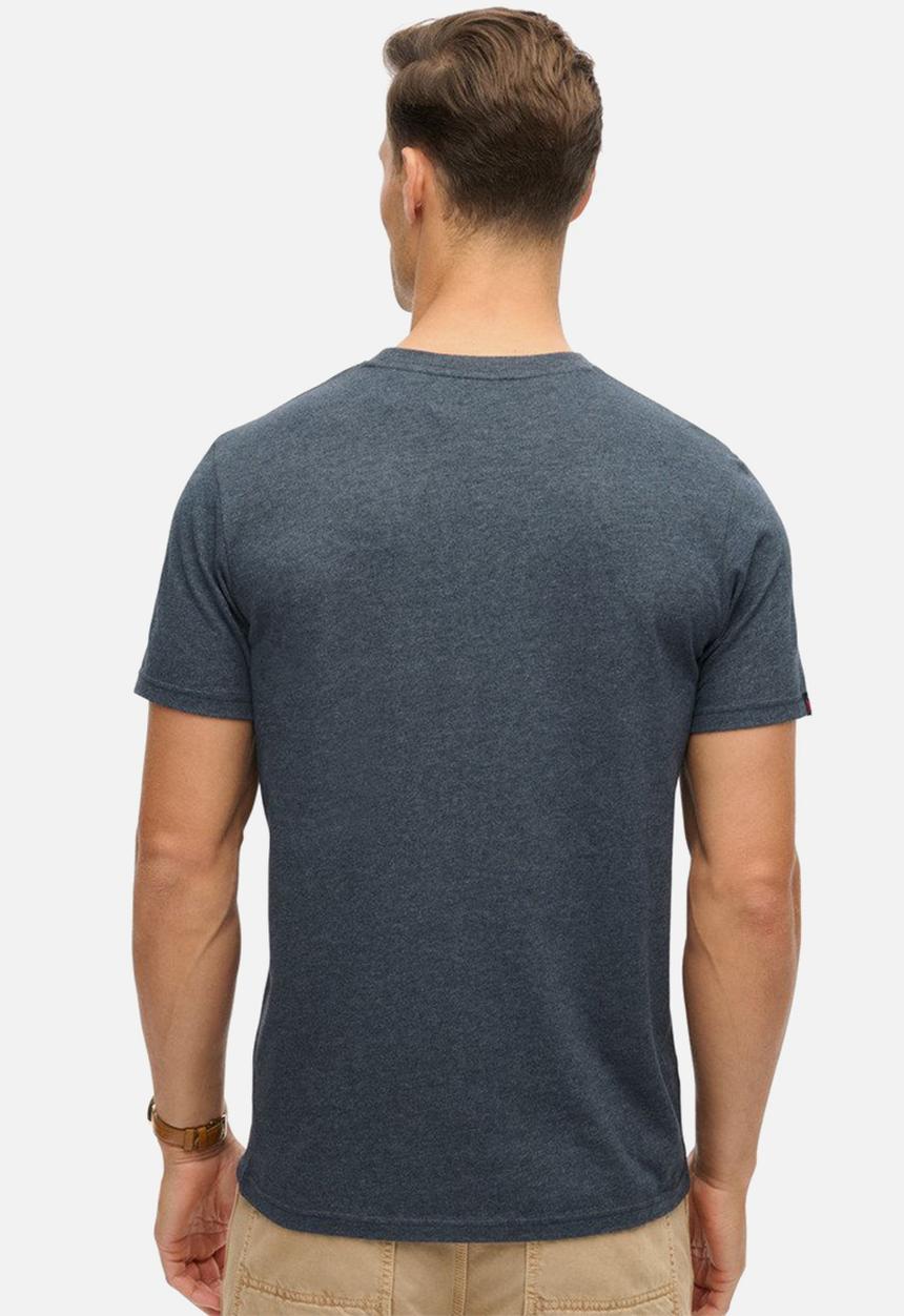 Superdry. - CLASSIC VL GRAPHIC T SHIRT - Eclipse Navy Marl