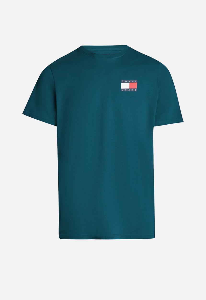 Tommy Hilfiger - Tjm Slim Essential Flag Tee Ext - Deep Seawater