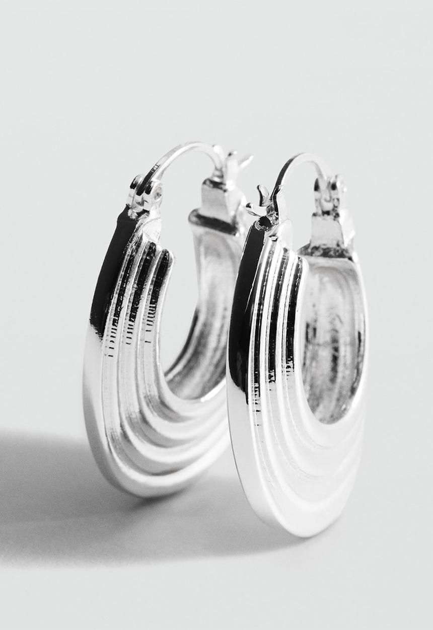 MANGO - Earrings fabiana - silver
