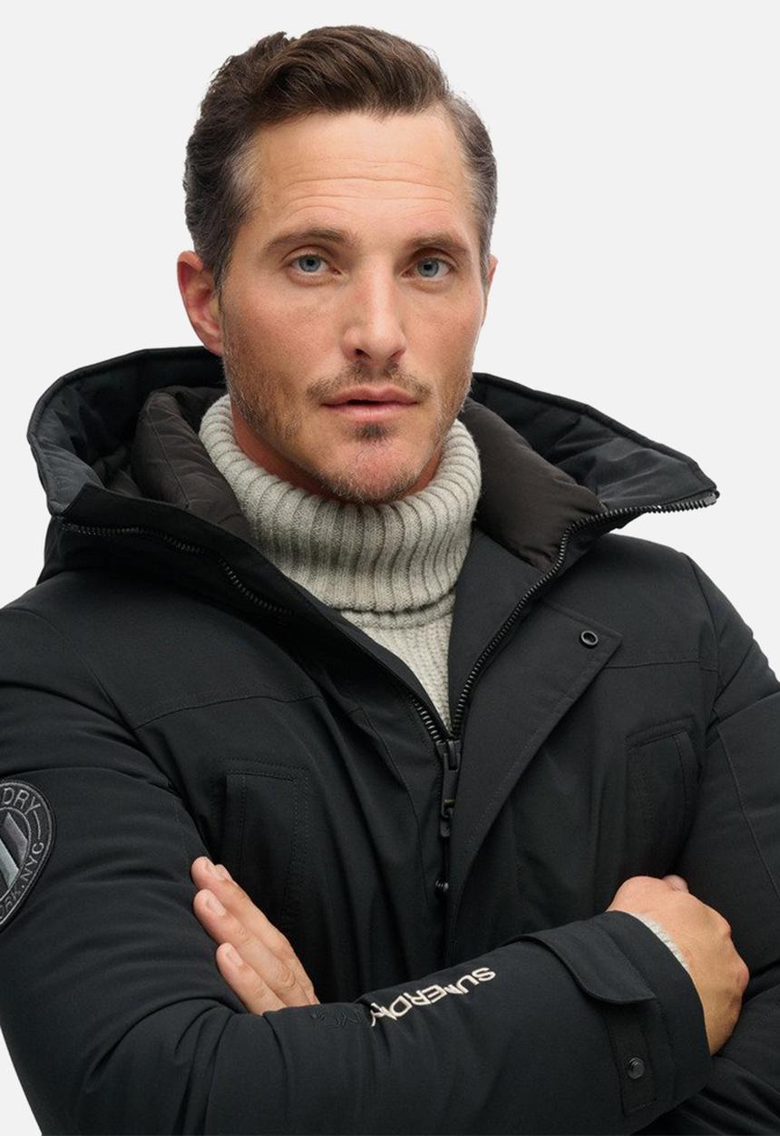 Superdry. - CITY PADDED PARKA JACKET - Black