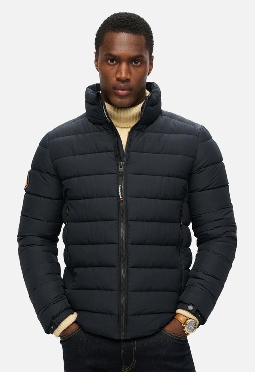 Superdry. - FUJI EMB PADDED JACKET - Eclipse Navy